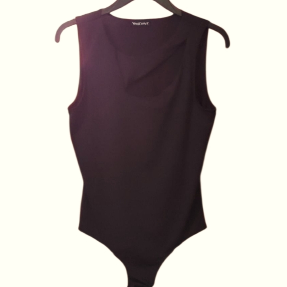 Wearever Black Sleeveless Bodysuit